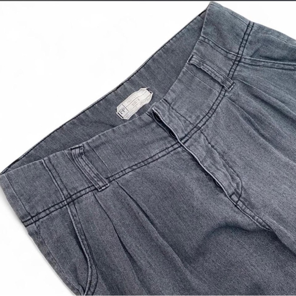 Free People grey wash Denim Jean Size 8